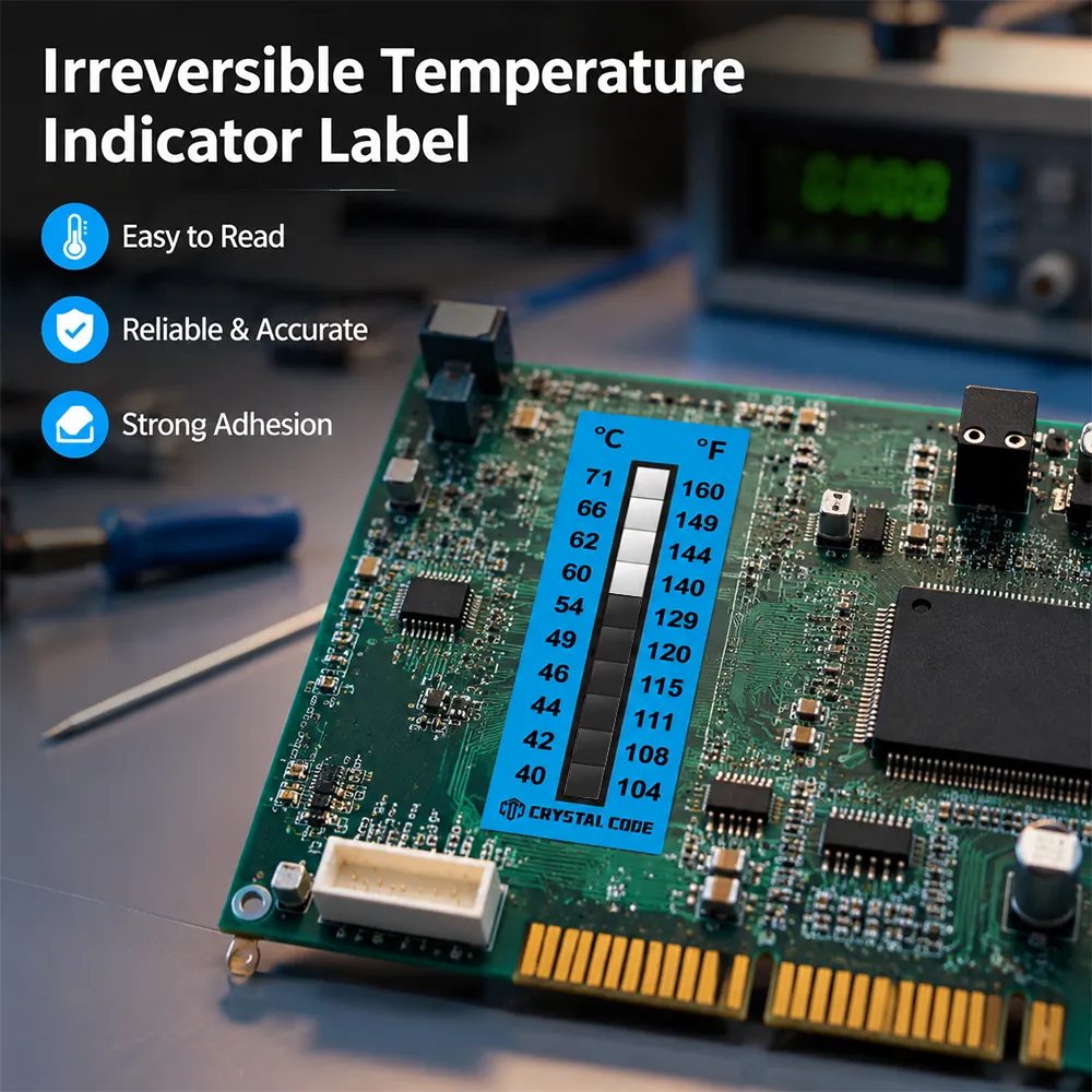 paper temperature indicator label