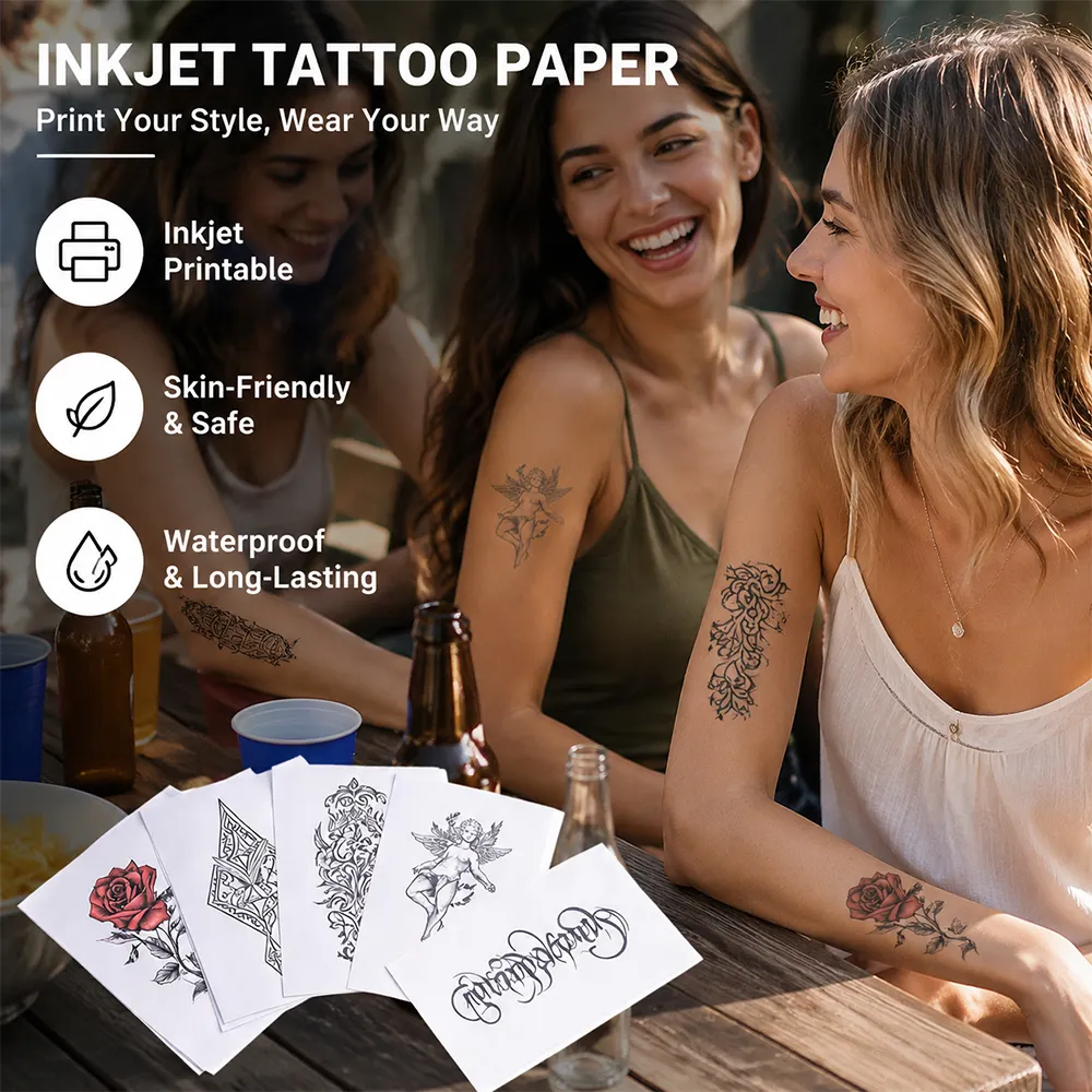 Papel de tatuagem de marca própria