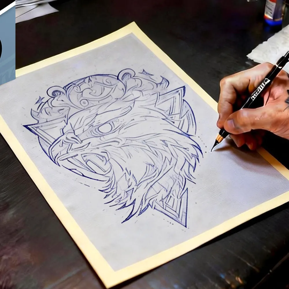 Papel profissional para transferência de tatuagens