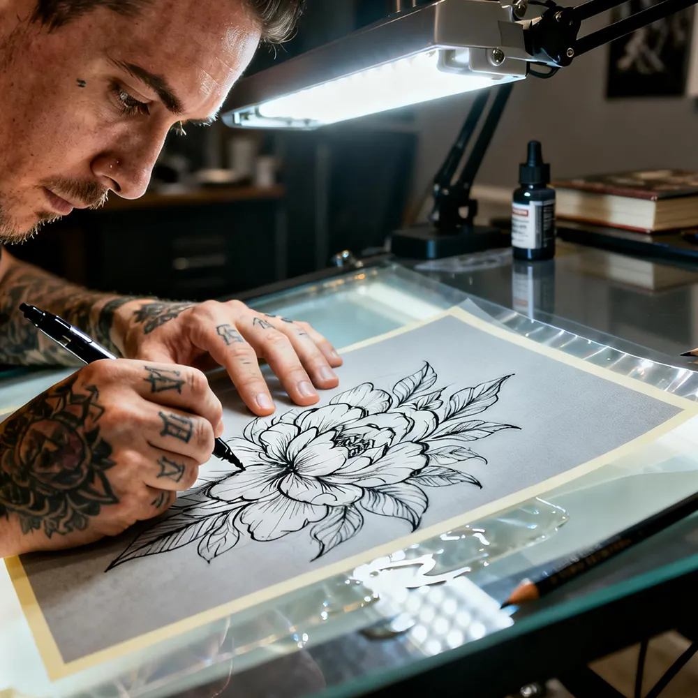 Papel profissional para transferência de tatuagens