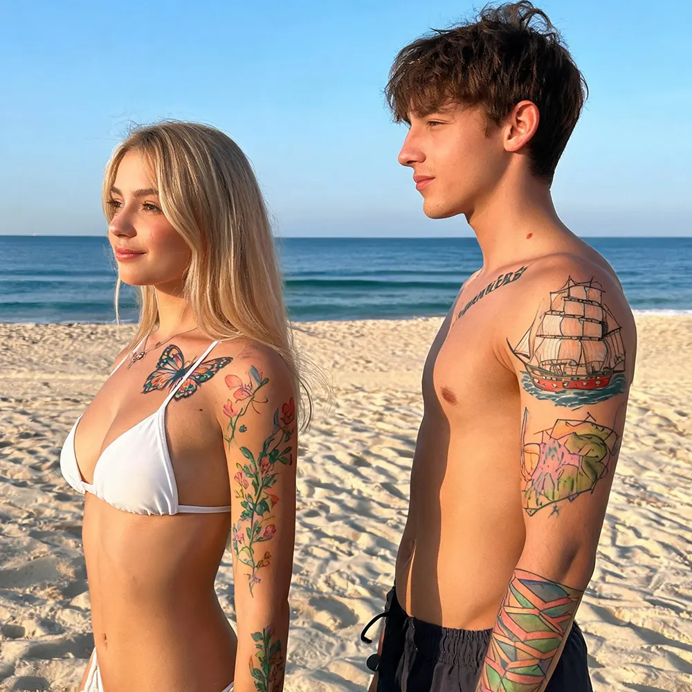 Adesivos promocionais de tatuagens