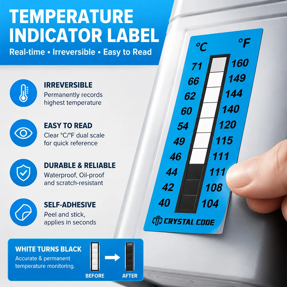 Etiqueta de Temperatura de Transporte Refrigerada