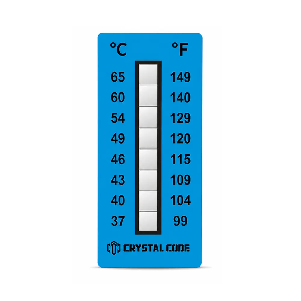Etiqueta autoadesiva indicadora de temperatura