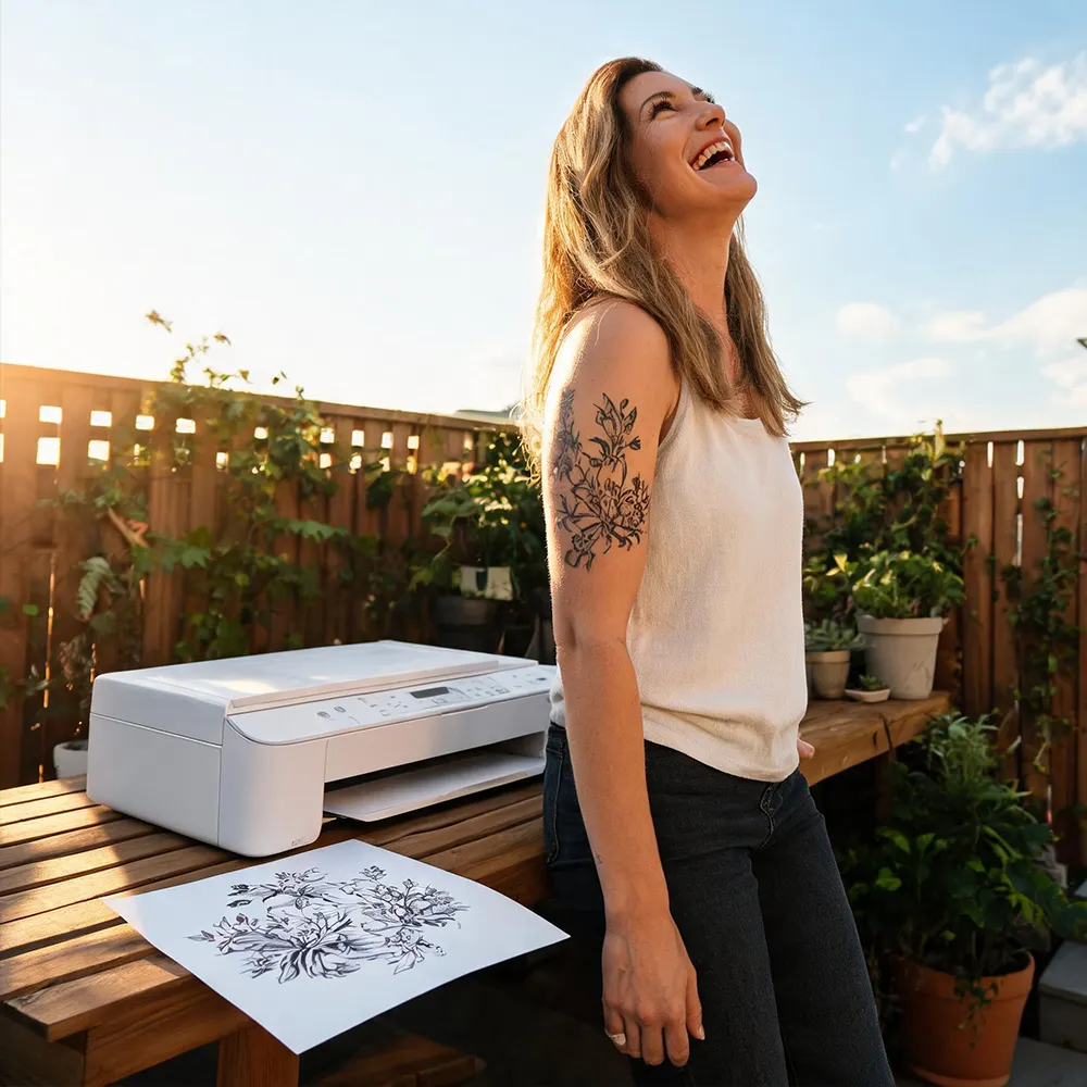 Papel de tatuagem amigável para a pele