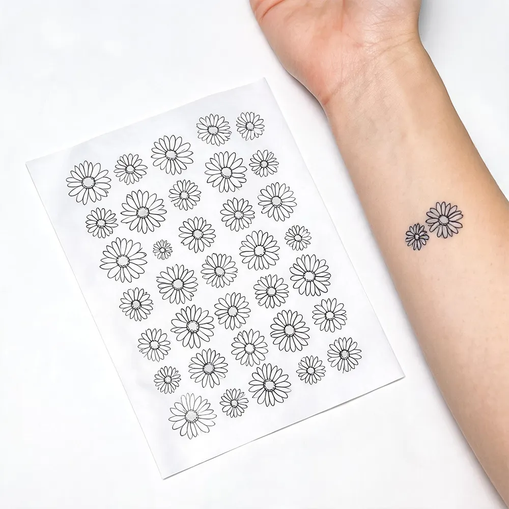 Folhas de papel para tatuagem
