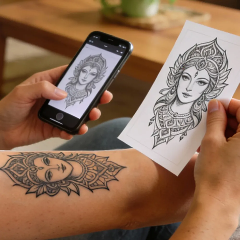Folhas de papel para tatuagem