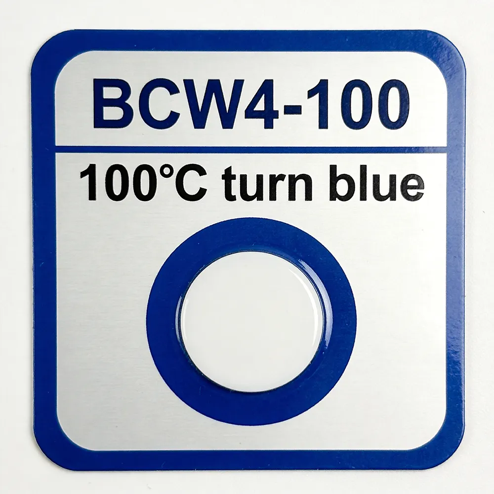 Etiqueta de controle de temperatura