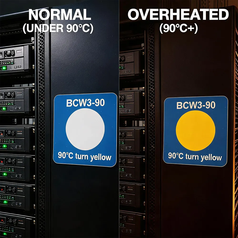Etiqueta indicadora de temperatura