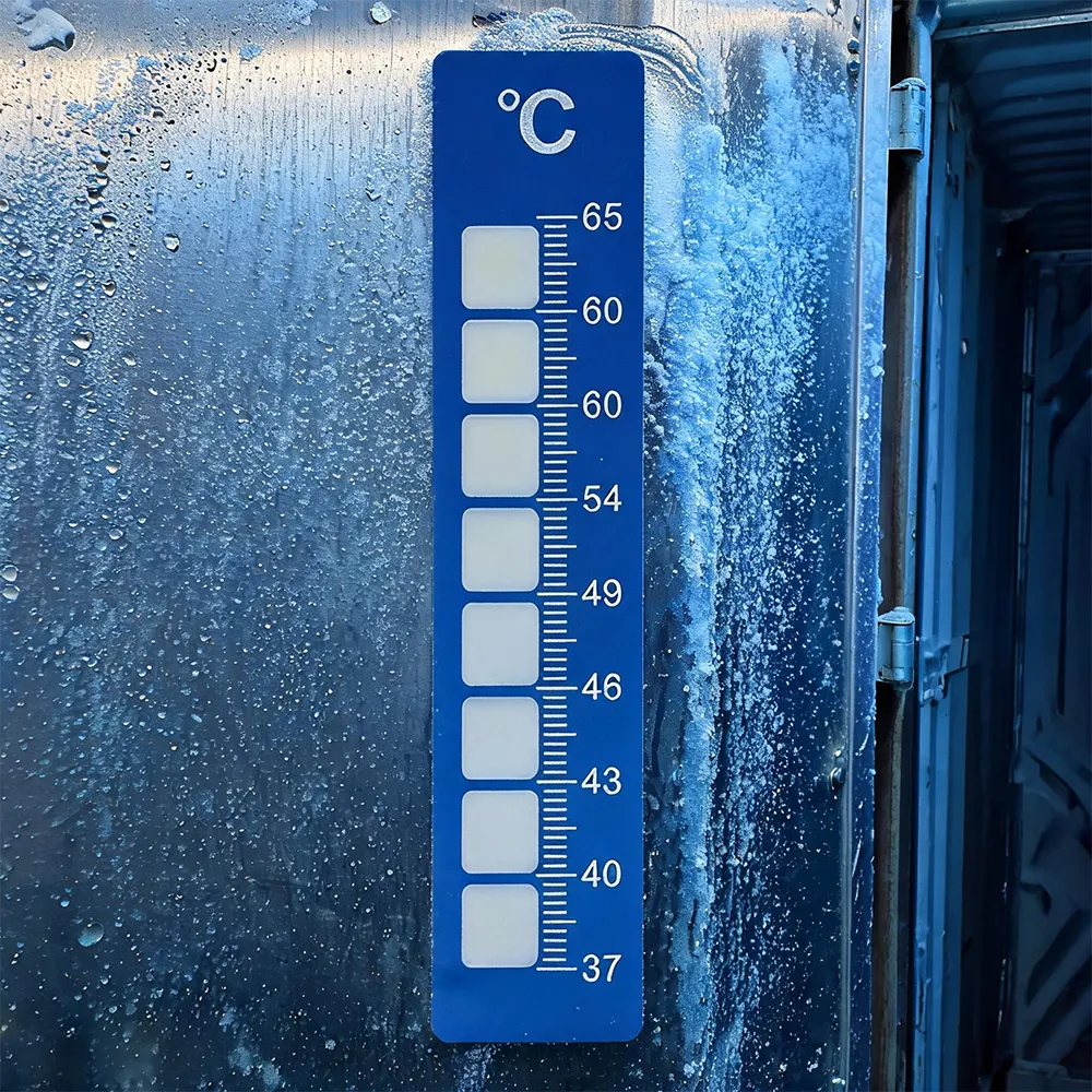 Etiqueta de monitoramento de temperatura