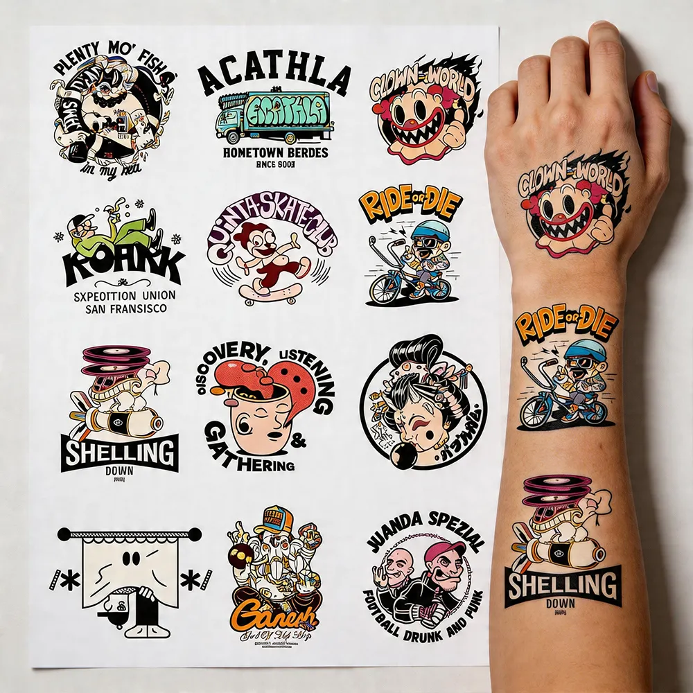 Papel temporário para tatuagem