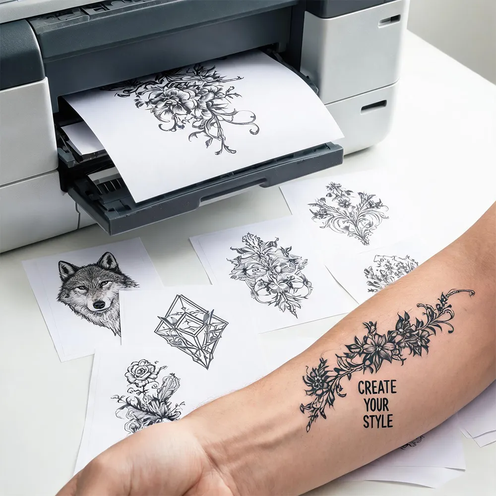 Papel temporário para tatuagem para negócios