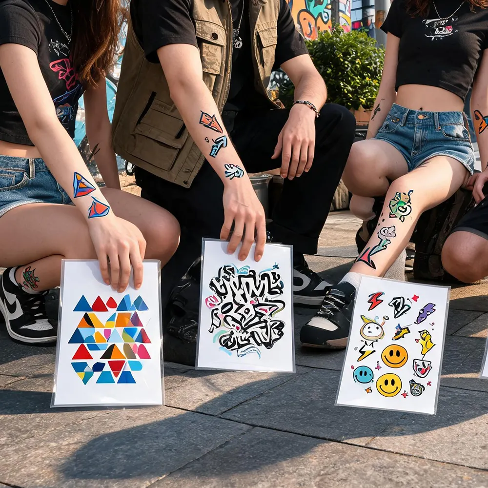 Kit temporário de papel para tatuagem
