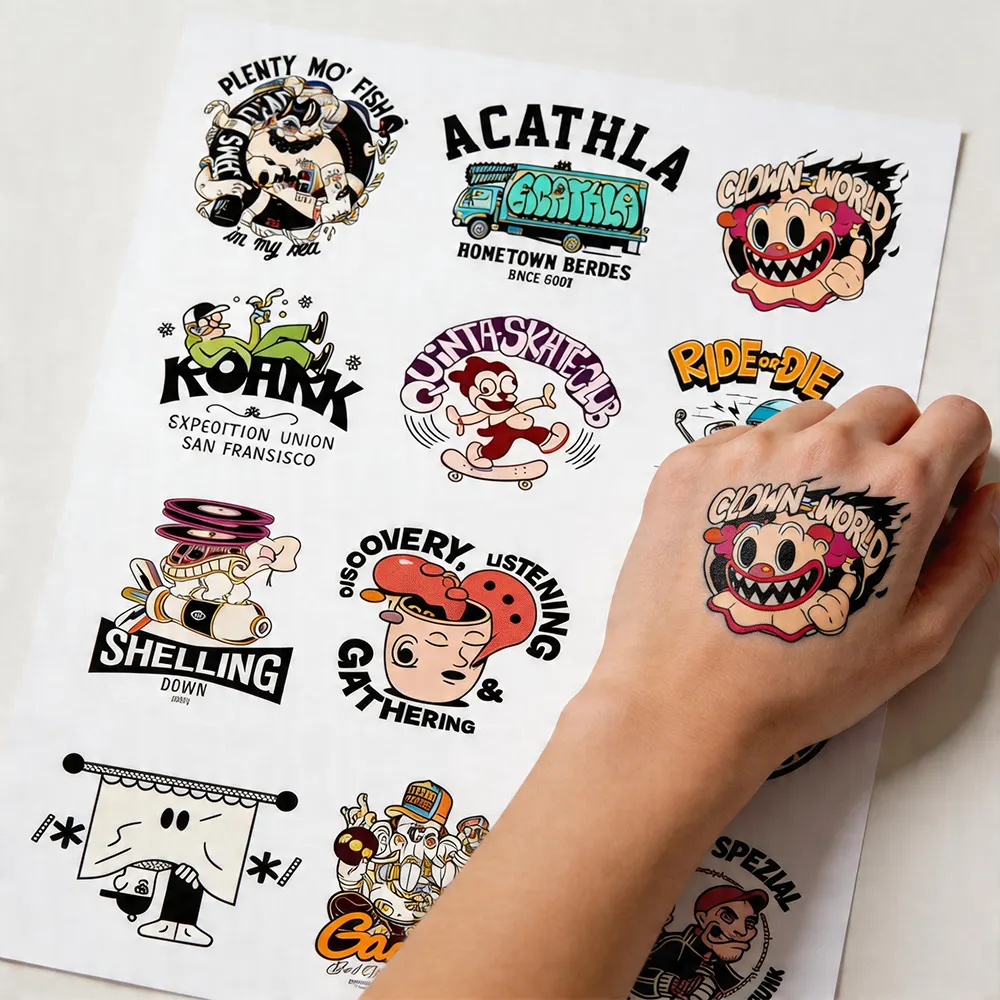 Papel de transferência temporária para tatuagens