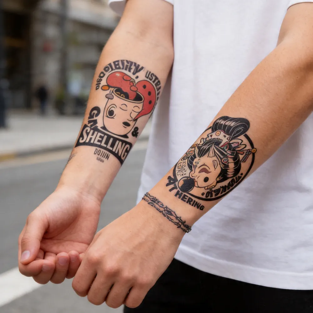 Papel de transferência temporária para tatuagens