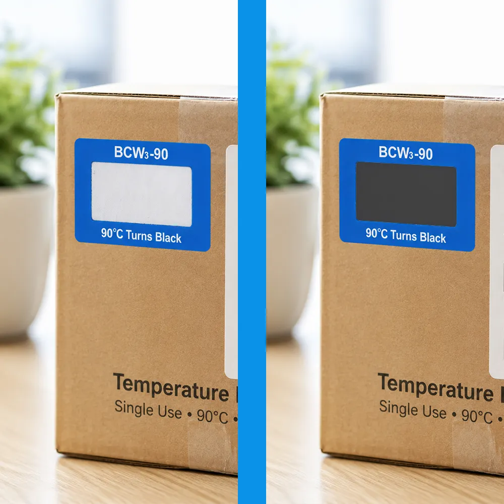 Etiqueta de monitoramento de temperatura de transporte