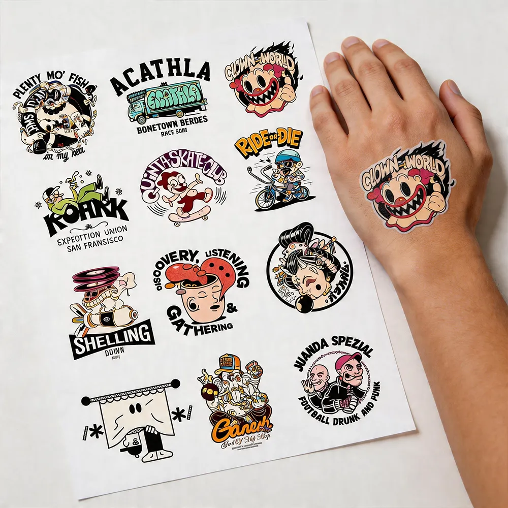 Papel de tatuagem de transferência de água
