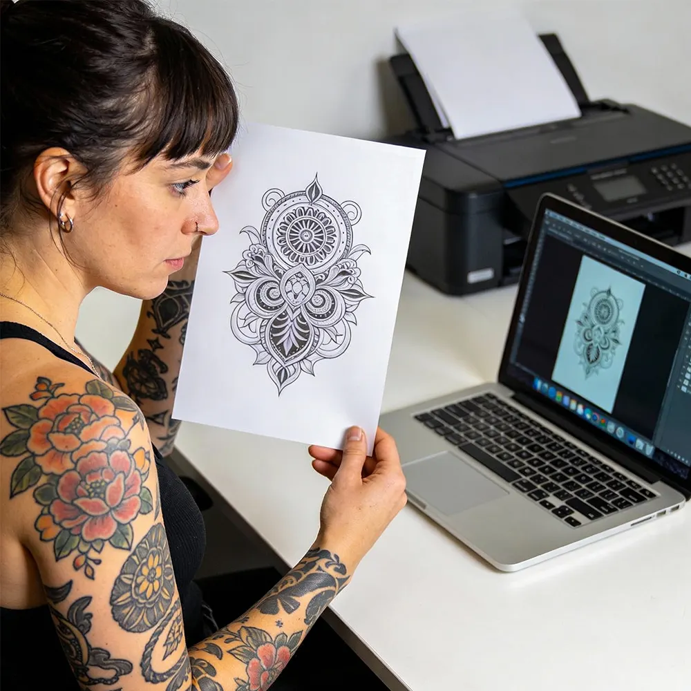 papel impermeável para tatuagem