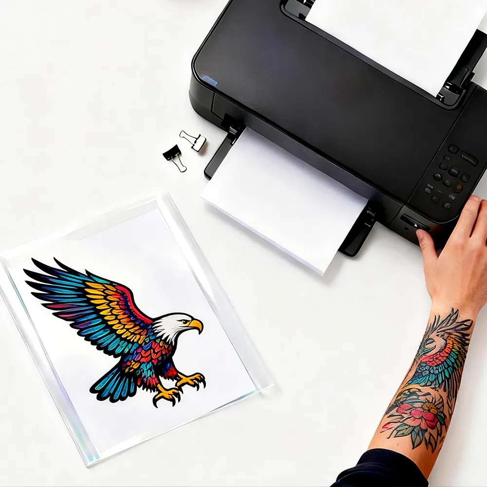 Papel branco para tatuagem